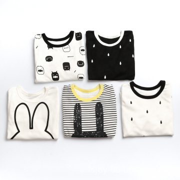 Spring, autumn and winter pure cotton belly care baby girl clothes pajamas set kids clothing baby clothes